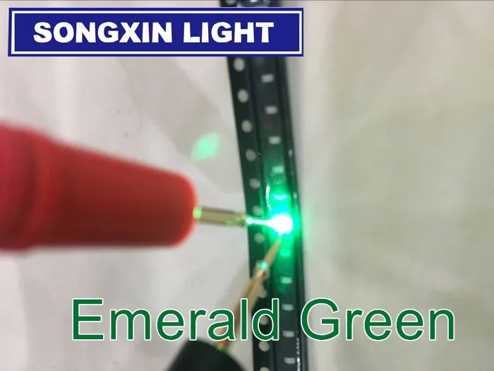 Светодиодный диодный светильник 1000 шт. SMD 0603 изумрудно зеленый эсмерально