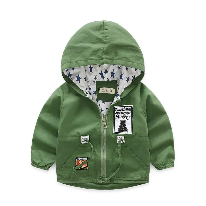 2017 New Baby Girls Boys Fashion Coat Jacket Children Zipper Hooded Windbreaker Clothing Toddler Full Sleeve Patchwork Outerwear | Детская