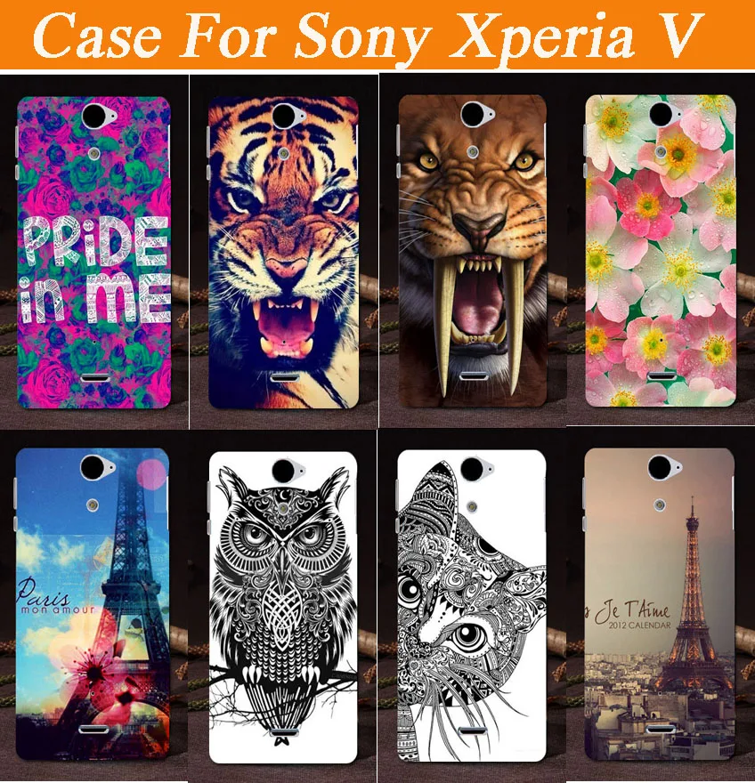 Новое поступление 2015 чехол для Sony Xperia V Lt25i жесткий пластиковый Бесплатная