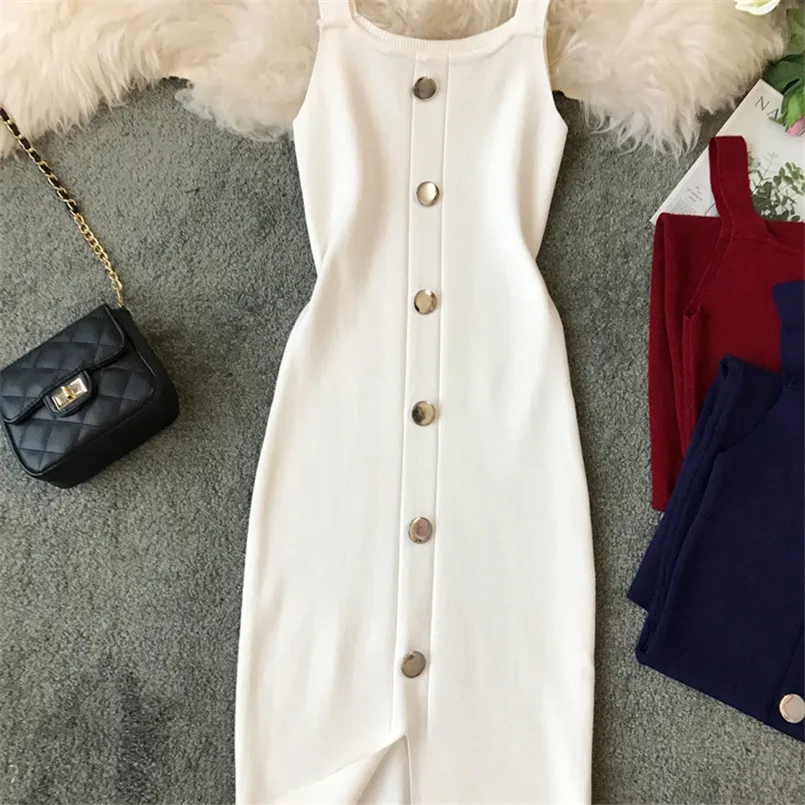 Тонкое летнее трикотажное платье миди на пуговицах для женщин vestido de festa Повседневные Вечерние облегающие Элегантные Вечерние Платья До Колена
