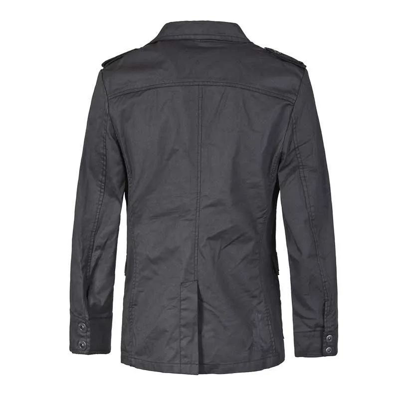 Новая модная мужская куртка повседневный костюм блейзер с v образным вырезом