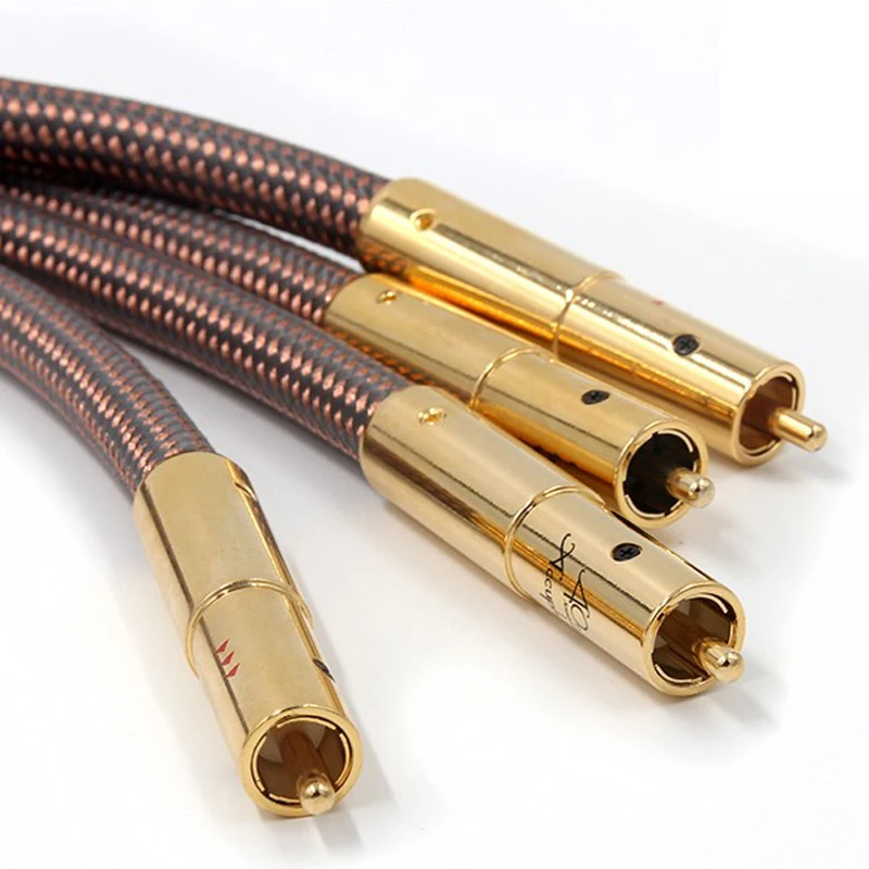 Кабель Hifi RCA Accuphase 40 е юбилейное издание OCC чистая медь соединение аудио кабель