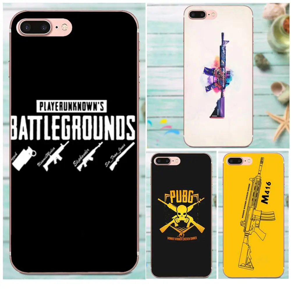 Популярная игра Pubg пистолет печать для Huawei Mate 7 8 9 10 20 P8 P9 P10 P20 P30 Lite Plus Pro 2017 TPU