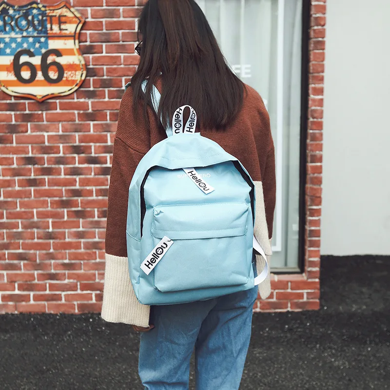 Новинка 2017 ветрозащитная Сумка для колледжа Корейская версия простой холщовый