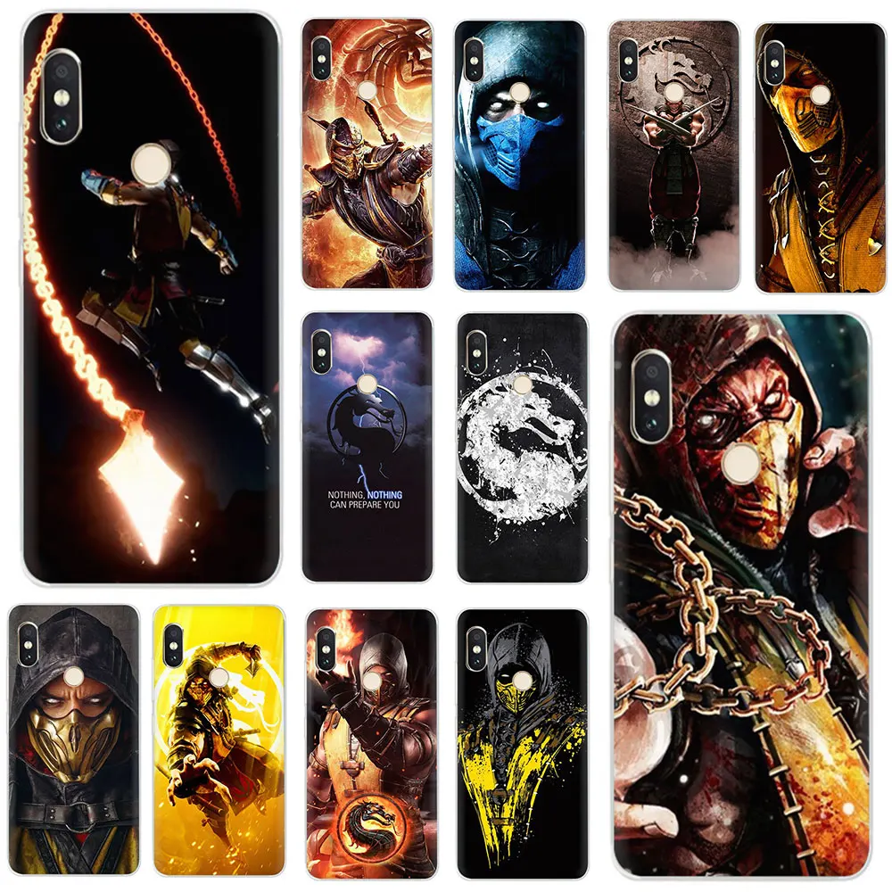 Твердый чехол Scorpion In Mortal Kombat для телефона Xiaomi Mi Mix 2S Max 3 F1 5S 6 8 9 SE A2 Lite A1 9T CC9e A3