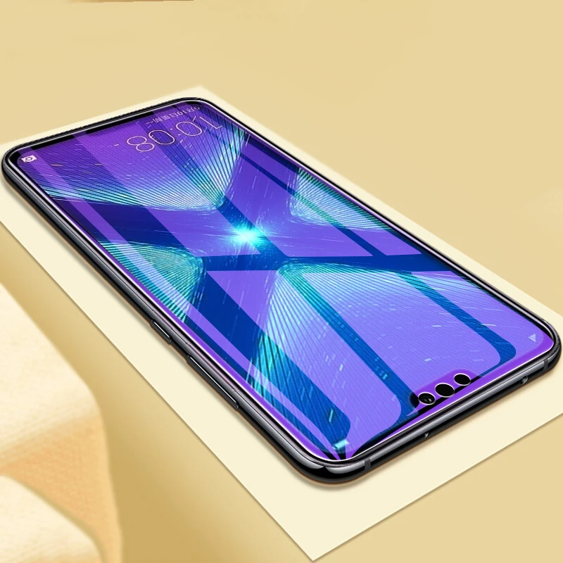 EXUNTON полное покрытие анти-синее Закаленное стекло протектор экрана для VIVO IQOO U1