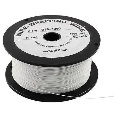 

P/N B30-1000 белая Изолированная проволока 30AWG с ПВХ покрытием, 305 м