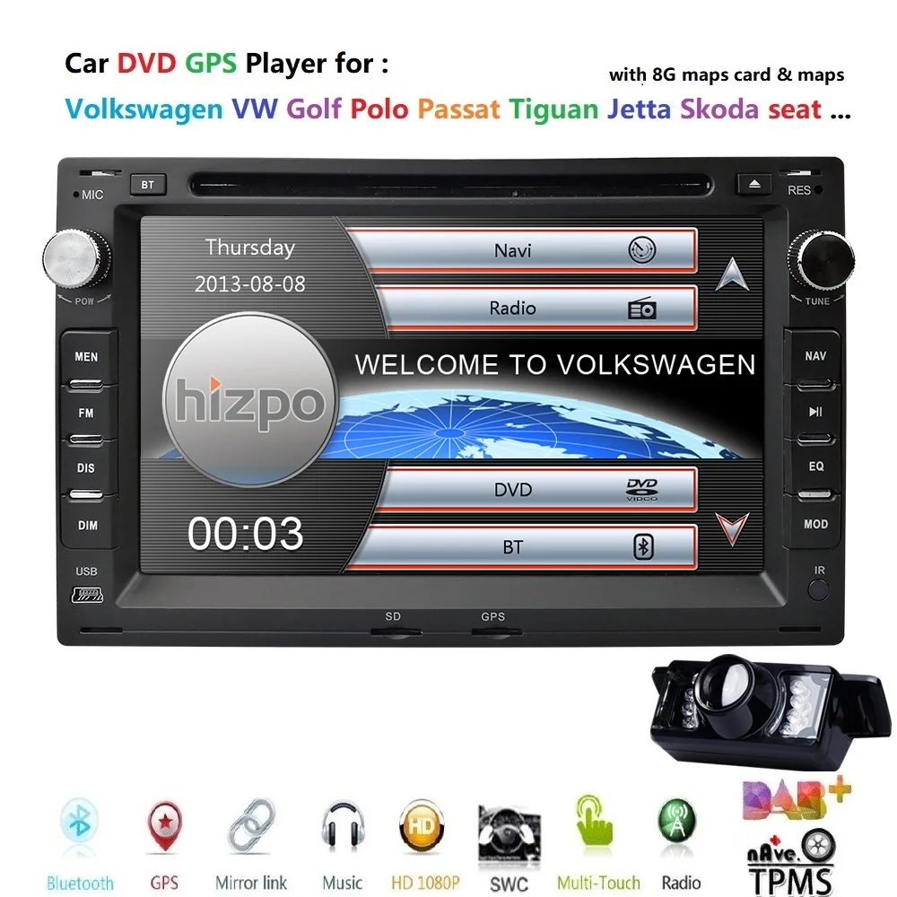 2 din Авторадио gps dvd плеер для VW PASSAT B5 MK5 GOLF MK3 IV MK4 Polo транспортер T5 BORAFord Galaxy Sharan SEAT