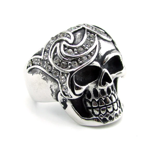 Бесплатная доставка смешанные размеры панк ужасное 316L нержавеющая сталь