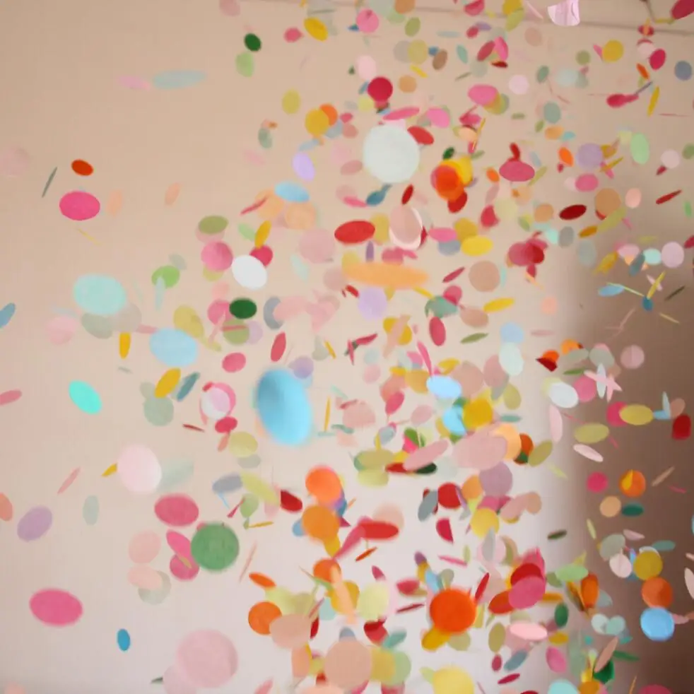 (5000 шт./упак.) многоцветная бумага для папиросной вечеринки с круглым вырезом