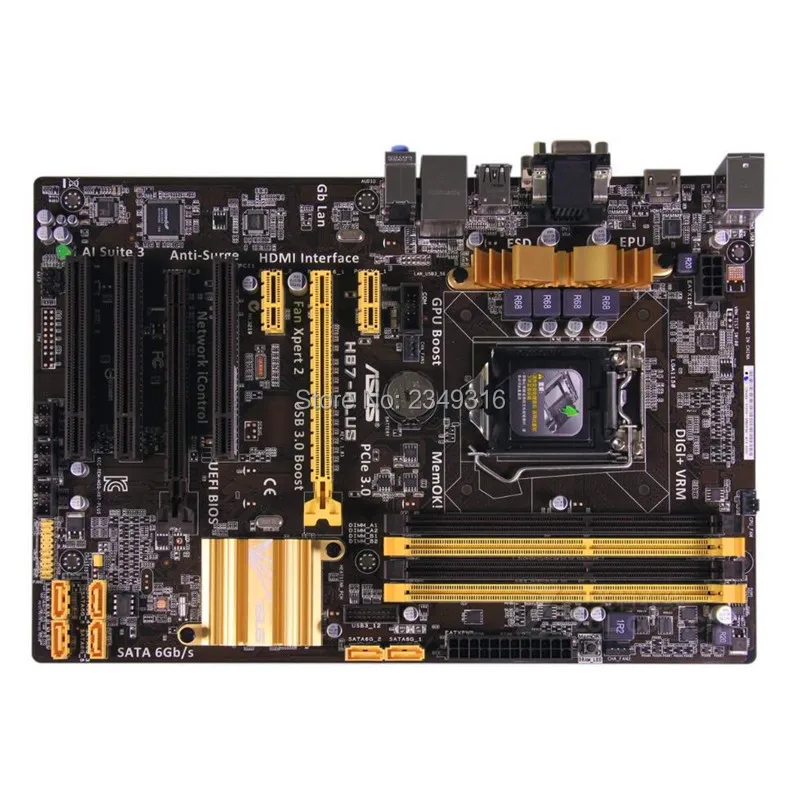Для ASUS H87-PLUS оригинальная материнская плата с разъемом LGA 1150 DDR3 H87 SATA3 USB3.0 настольная материнская плата