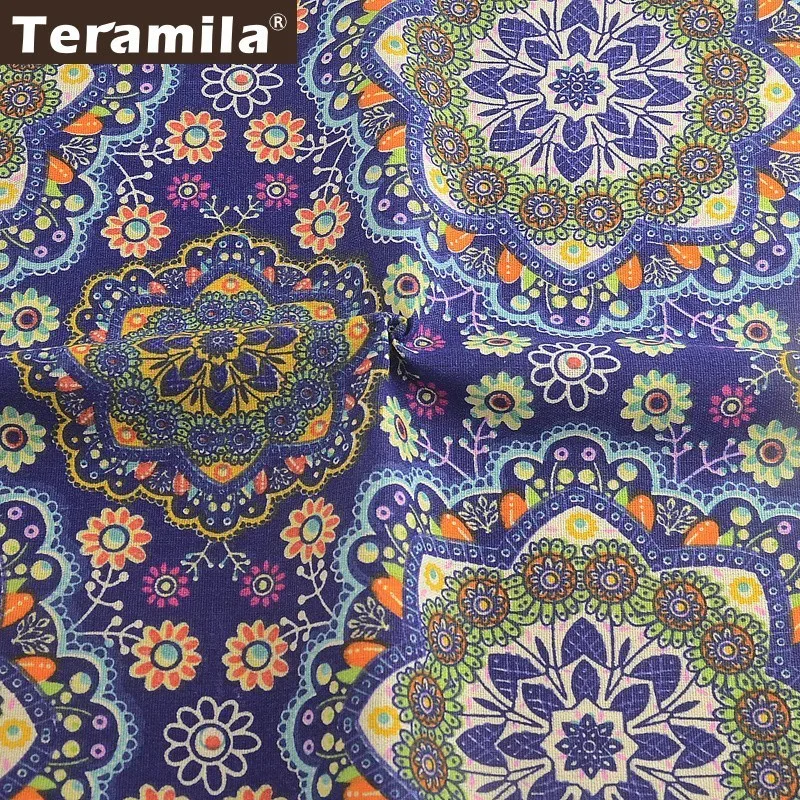 Ткань Teramila хлопковая и льняная ткань метров Анкара африканская Telas Tissu шторы