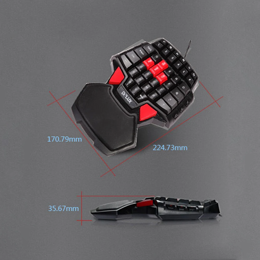 

Wired Single-handed Gaming Keyboard Ergonomic Design Single handed keyboard Gamepad gaming keypad