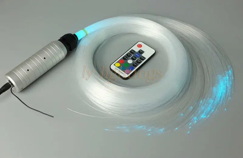 

Комплект миниатюрных волоконно-оптических ламп, 6 Вт, светодиоды RGB, изменение цвета, звезды, эффект для украшения автомобиля, светильник щен...