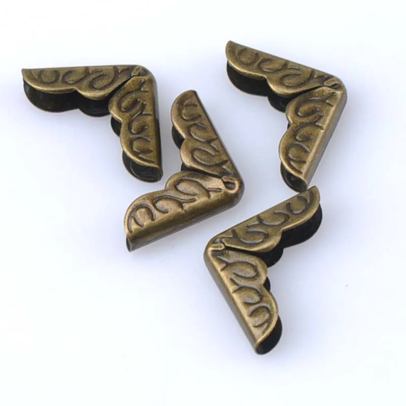 40 шт. практичные металлические бронзовые Защитные уголки для альбомов и меню