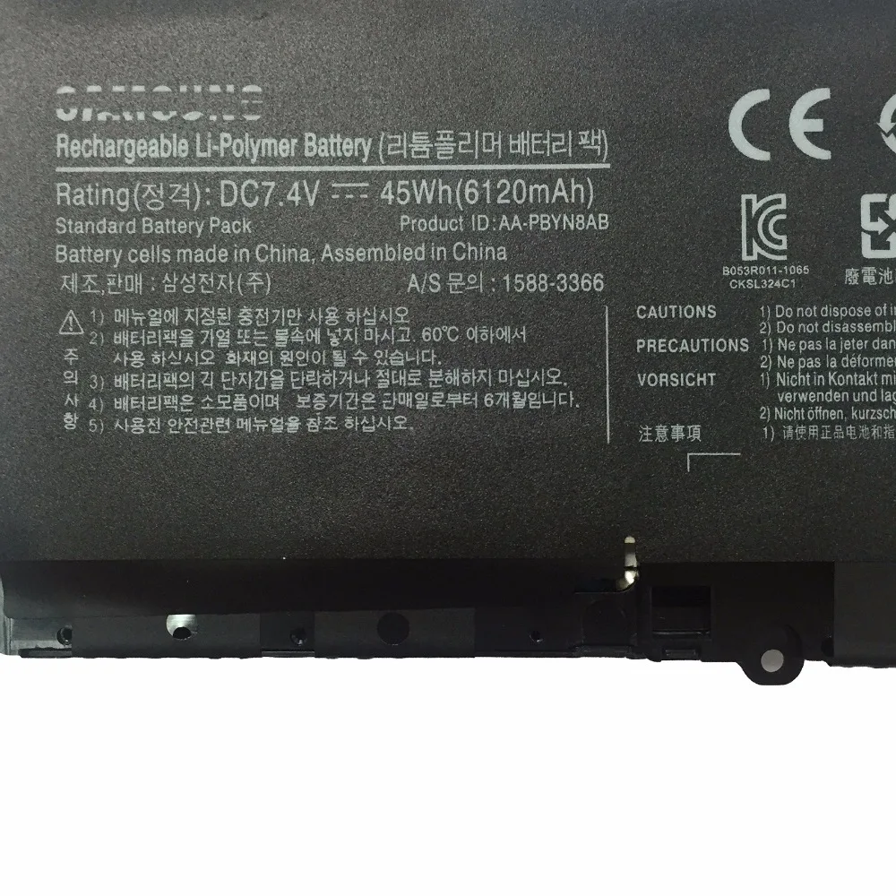 7.4V 45WH New Original AA-PBYN8AB Laptop Battery For SAMSUNG NP530U4B-A01US 530U4C 535U4C BA43-00339A | Компьютеры и офис