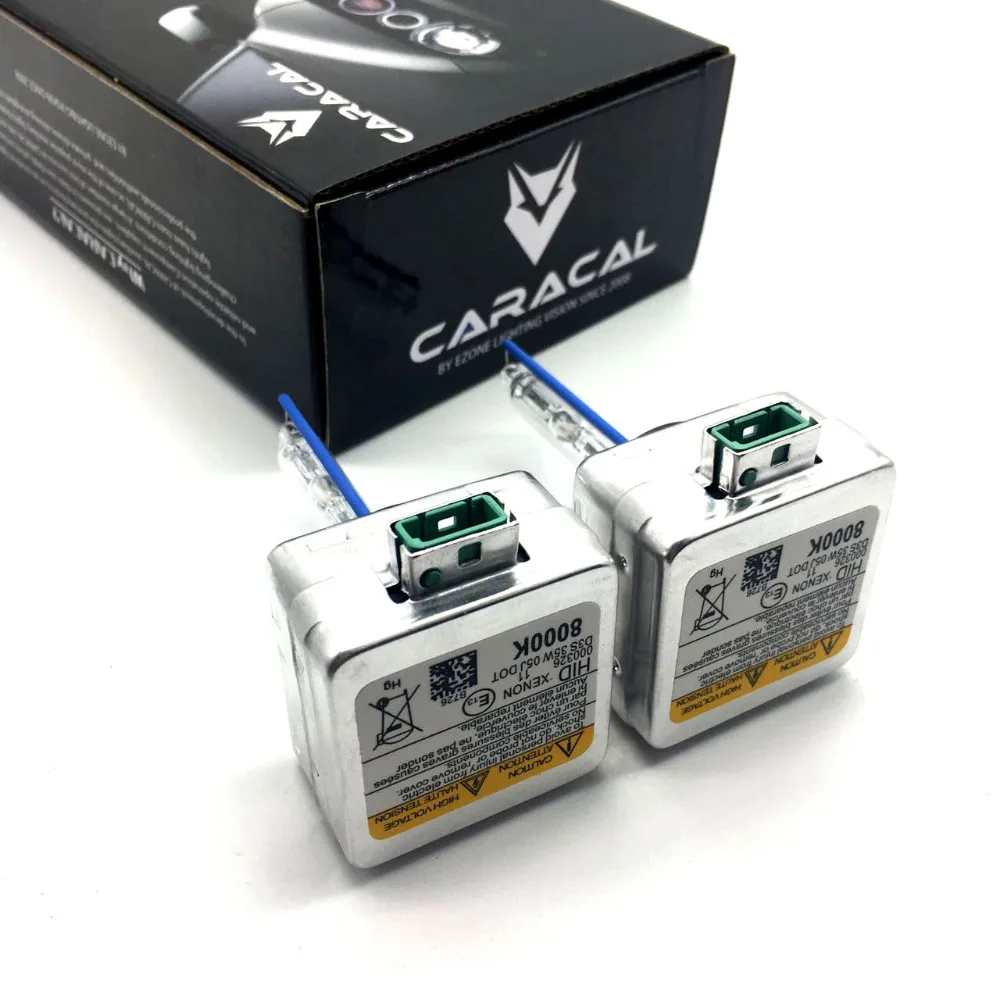 2 x D1S оригинальные CARACAL ксеноновые лампы Замена для PHILIPS GE Оригинал 8000K ультра