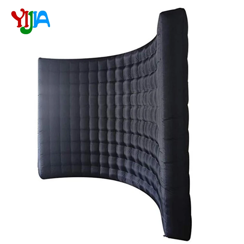 Весь черный надувной Фотофон стенд стена-без света стена с внутренним