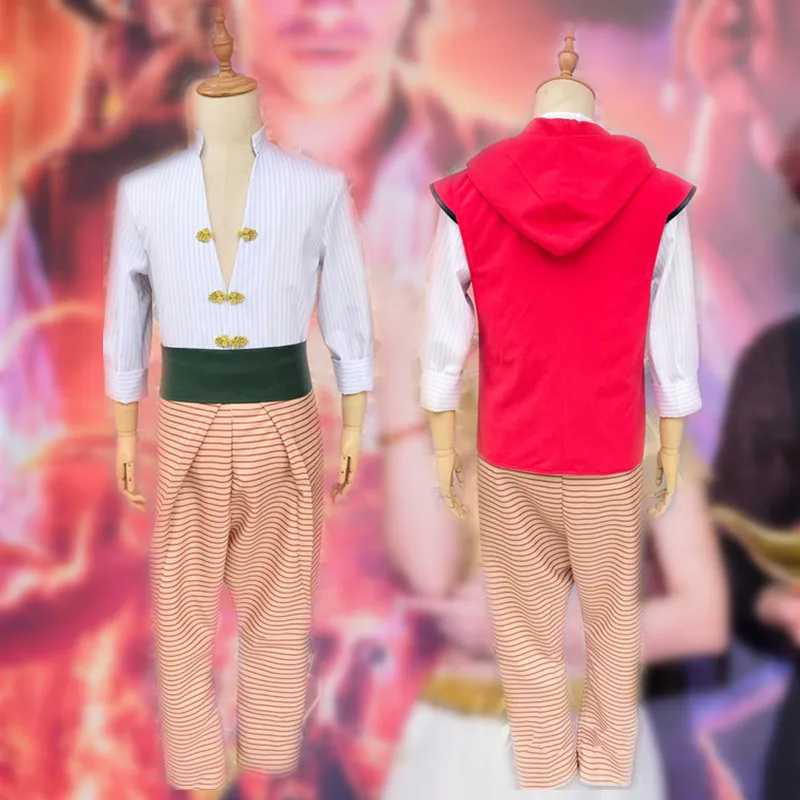 2019 Фильм Костюм Аладдина наряд костюм косплей высокого качества изготовление на