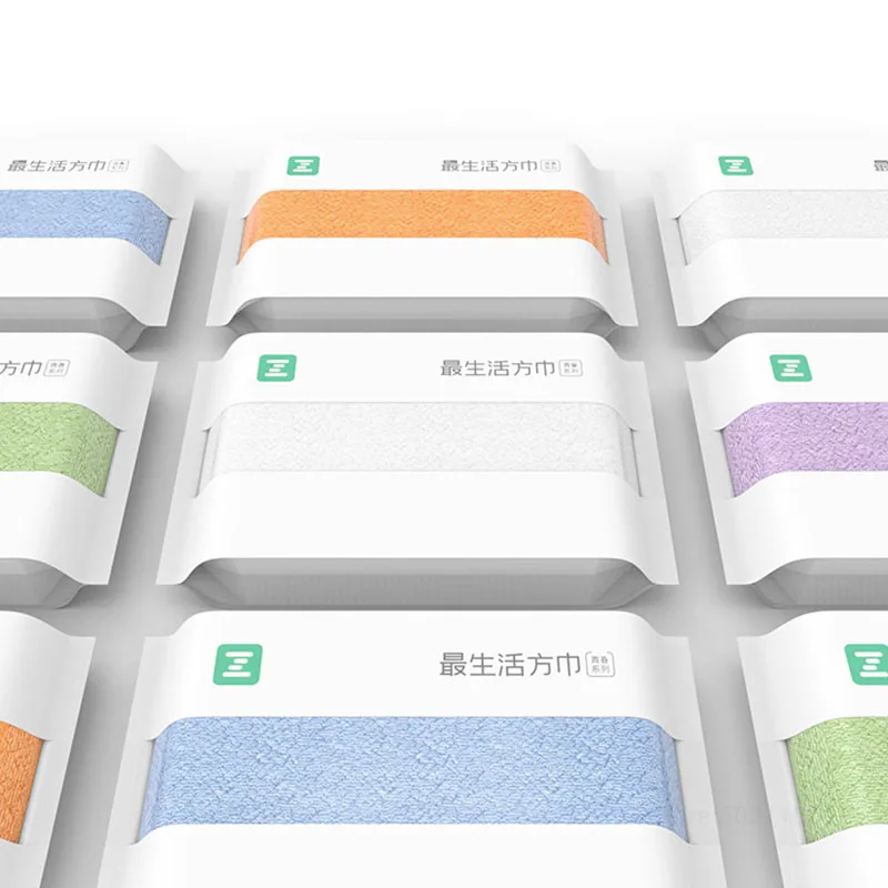 Новый XIAOMI MIJIA ZSH квадратный Полотенца Молодежная серия 100% хлопок сильный