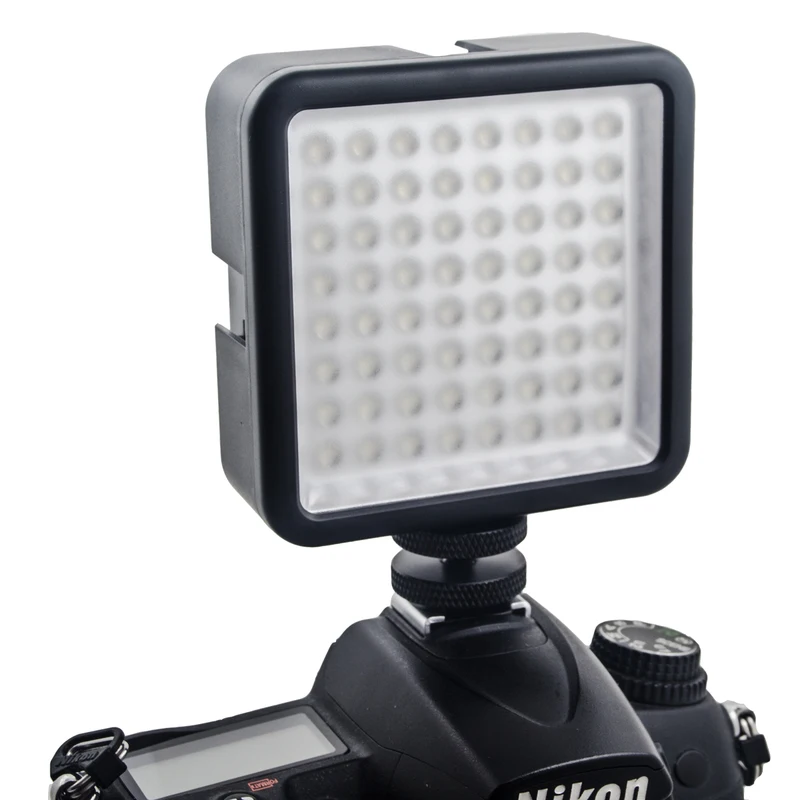 W64 LED64 видео 6000K светодиодная лампа для DSLR камеры видеокамеры Мини DVR как