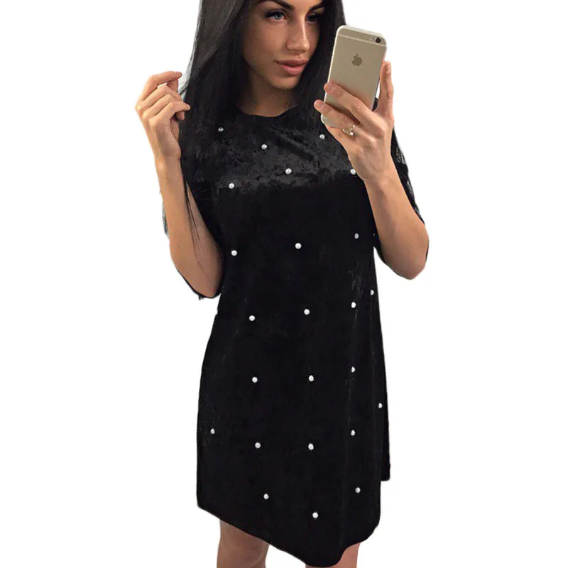 Модное бархатное платье Vestido De Festa Новинка повседневные женские платья для