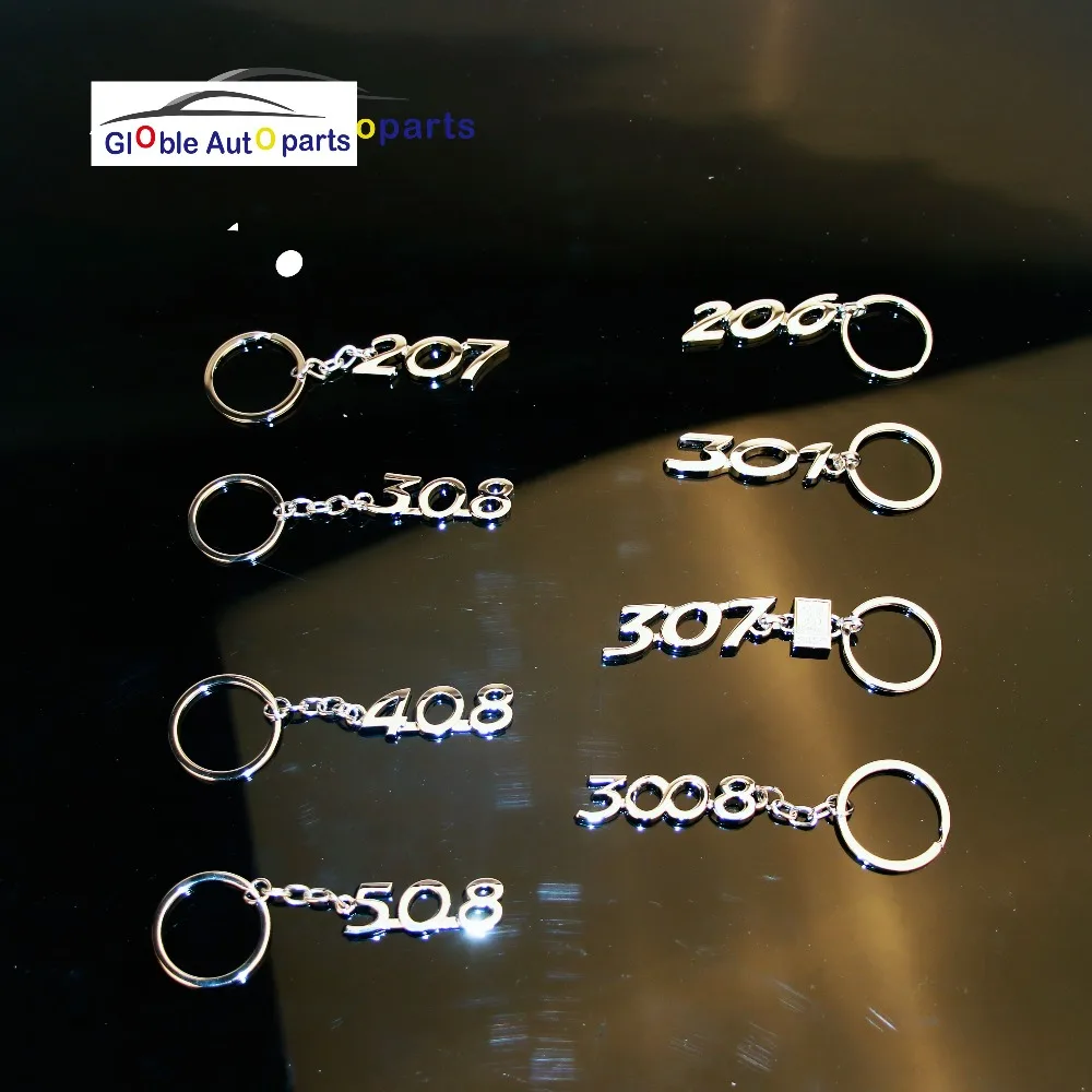 Брелок для ключей с логотипом Peugeot 206 207 307 308 408 3008 508|Кольца ключей| |