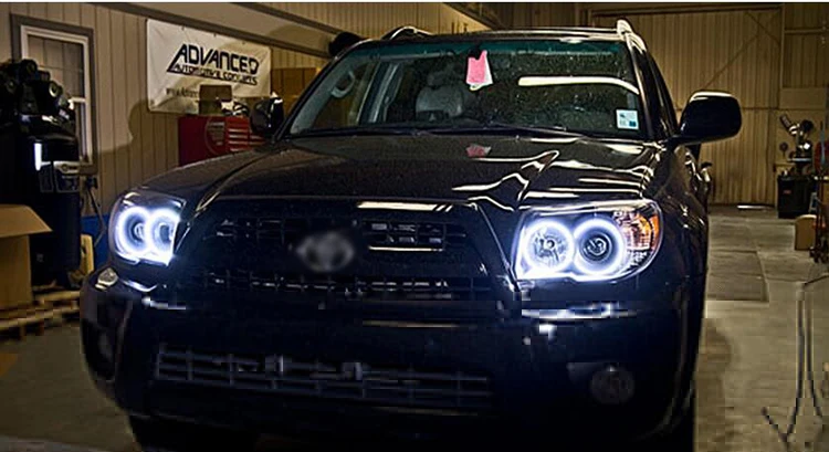 Для Toyota 4runner 2006 2007 2008 2009 белый и желтый хлопок комплект светодиодов глаза ангела