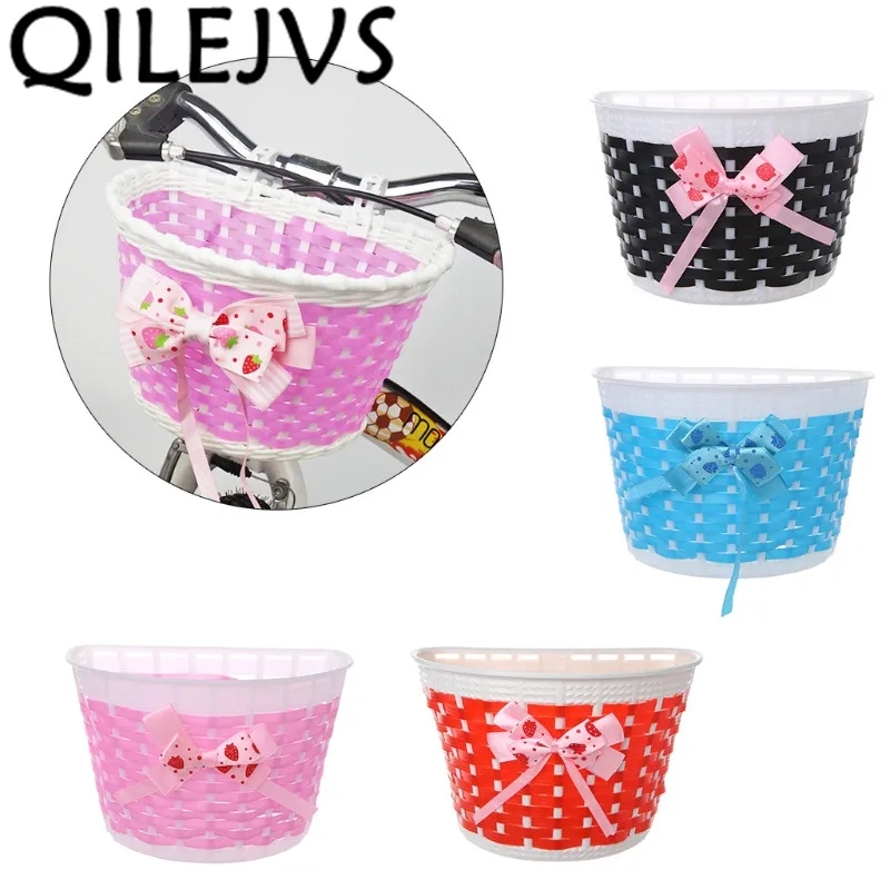 Корзина для велосипеда скутера детский велосипед пластиковая вязаная сумка