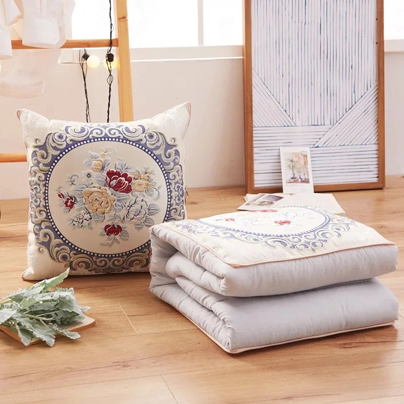 2 в 1 фланелевая Подушка Одеяло автомобильный диван декоративная подушка для