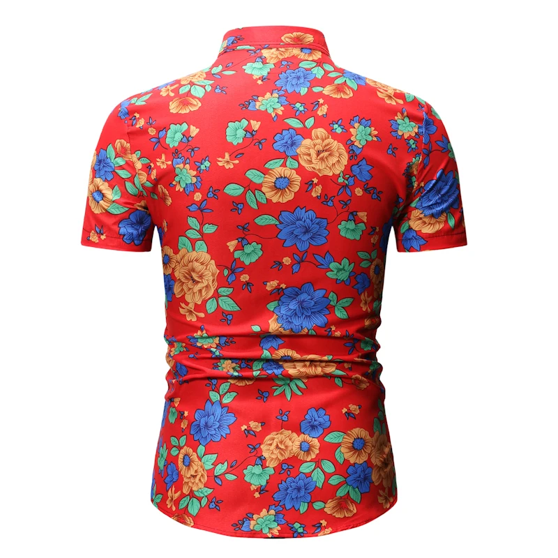 2020 новинка моды летнего сезона мужская рубашка Slim Fit с короткими рукавами и