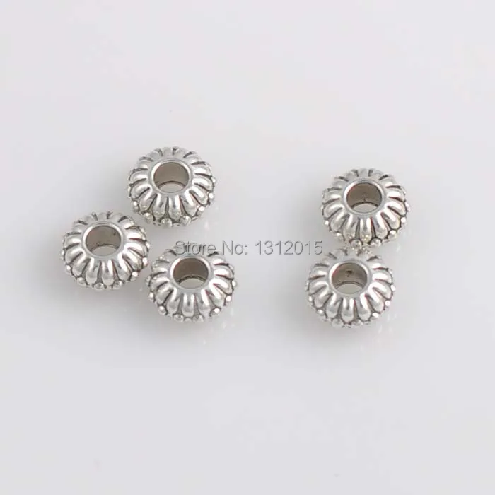 

Free Shipping!DIY 50PCs Antique Silver Metal Alloy Spacer Beads Fit jewelry making 9.5x5mm YTC0021
