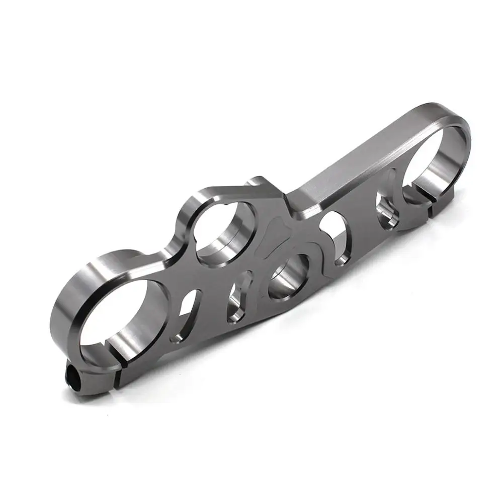 FX CNC мотоцикл опускание тройное дерево передний конец верхний зажим для Suzuki GSXR600 GSXR750 2006-2009 GSXR 1000 2007-2008 - Цвет: Gray
