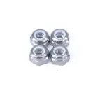 4 шт M6 1 мм Шаг GR5 титановый сплав нейлон самоблокирующаяся гайка для велосипеда