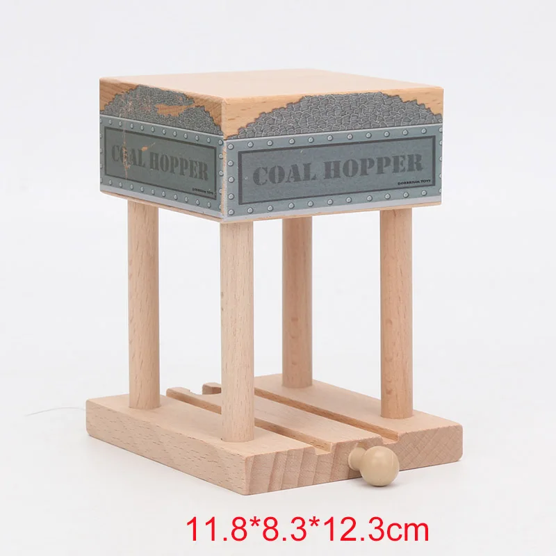 DIY деревянный игрушечный игровой набор крана угля станция пещера туннеля
