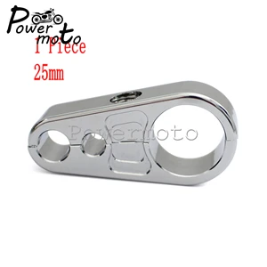 Мотоцикл 1 ''1 1/4" 25 мм 32 мм трос тормозной муфты зажим для руля зажим держатель регулятор для мотокросса для Harley Кафе Racer - Цвет: chrome 25mm