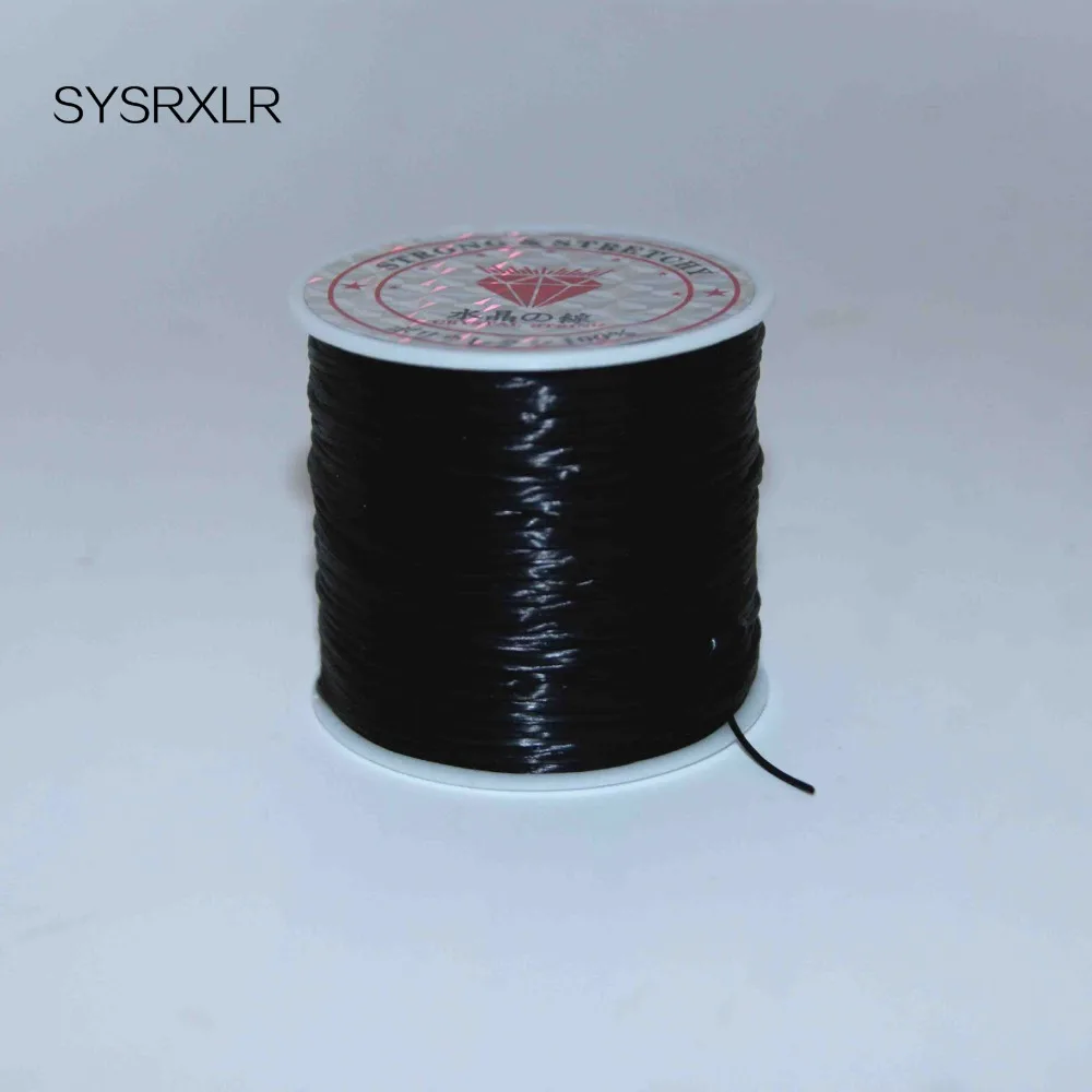 60 м цветной гибкий эластичный Хрустальный шнур для изготовления ювелирных