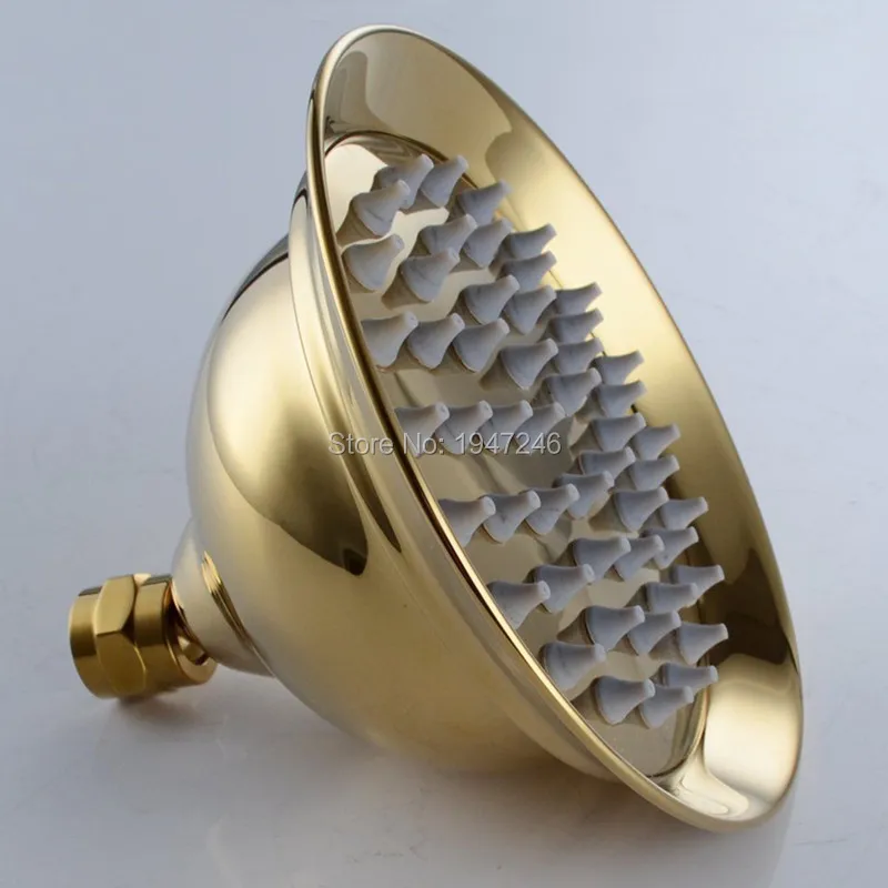 Фото Manufacturers wholesale marketing 6 inch Top Ceiling Rainfall Shower Head Brass Golden Обустройство дома Manufacturers wholesale marketing 6 inch Top Ceiling Rainfall Shower Head Brass Golden Обустройство дома
