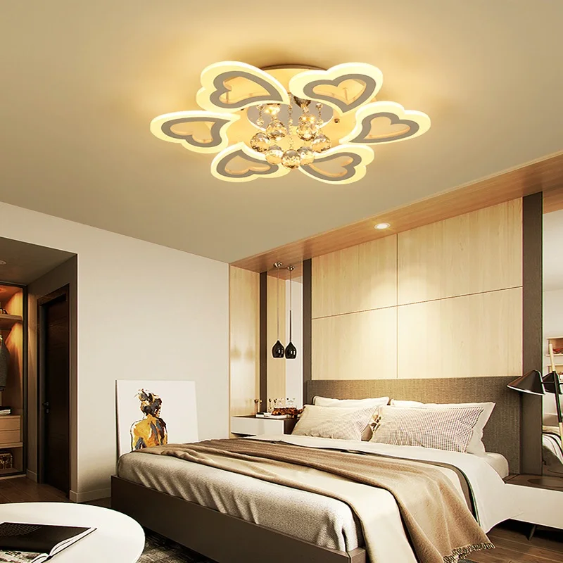 

Creative love acrylic LED ceiling lights Residential living room bedroom study dining room ceiling lamp Commercial Lighting