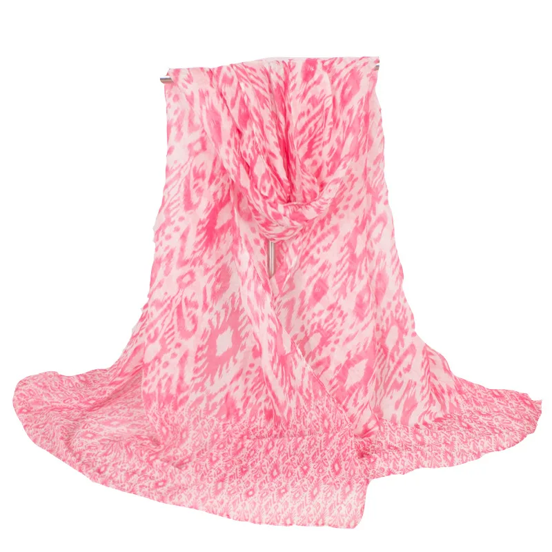 

Bohemia Fashionable Floral Long Spring Pink Print Scarfs Women 2018 Fur Luxury Shawls Wrap and Hijab Size 180*70 cm