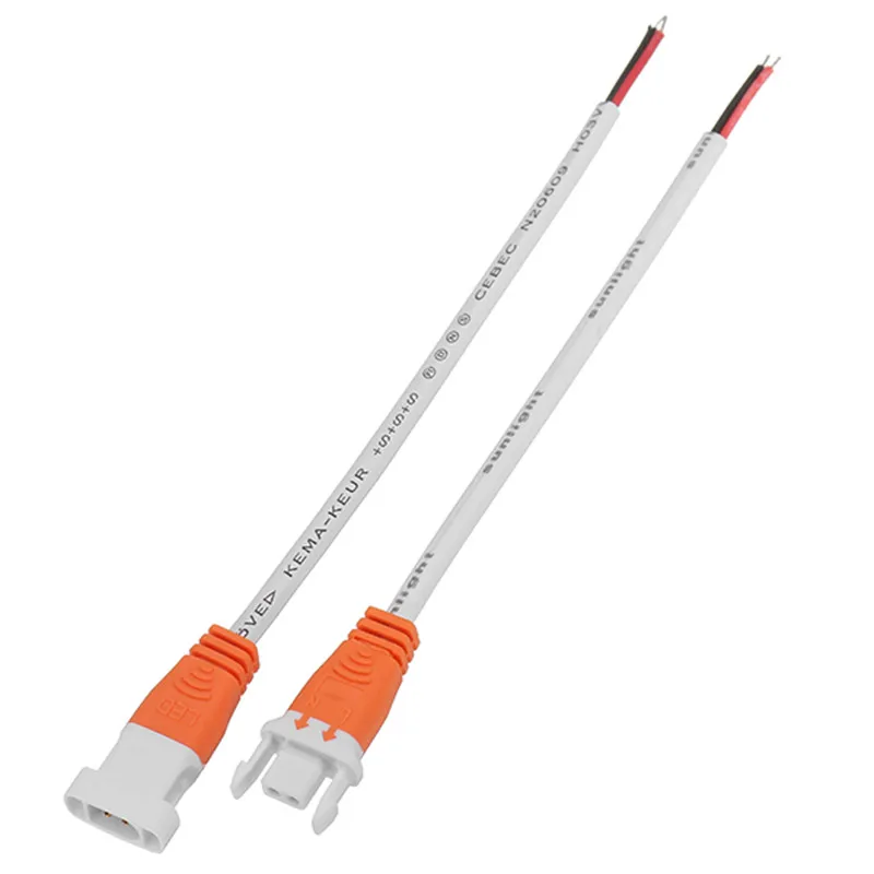 CLAITE 2 Pin оранжевый зеленый серый разъем провода кабель для мужской женский светодиодный светильник