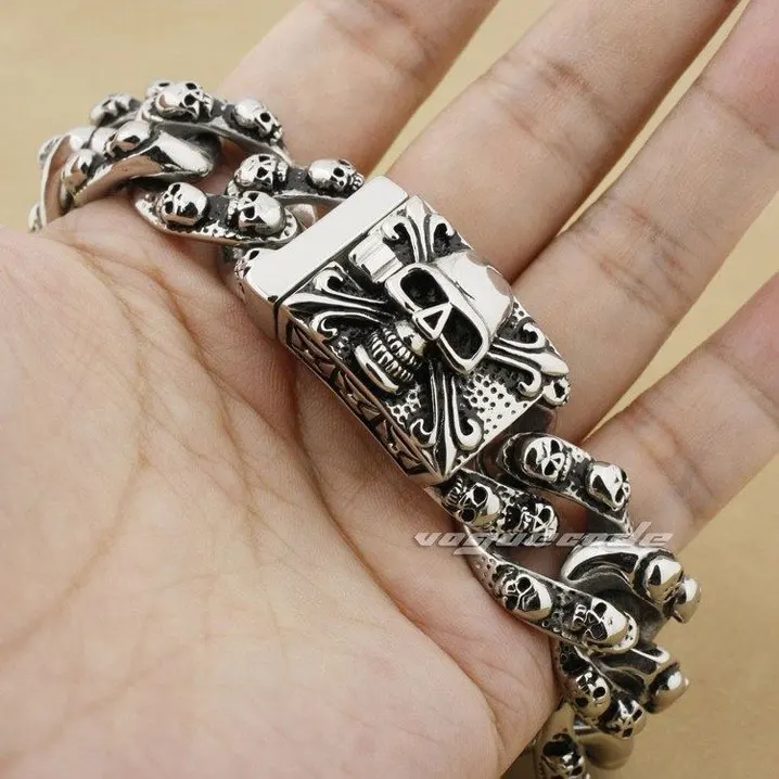 Мужской браслет в стиле панк из нержавеющей стали 316L|bracelet tassel|bracelet crystalsteel shank |