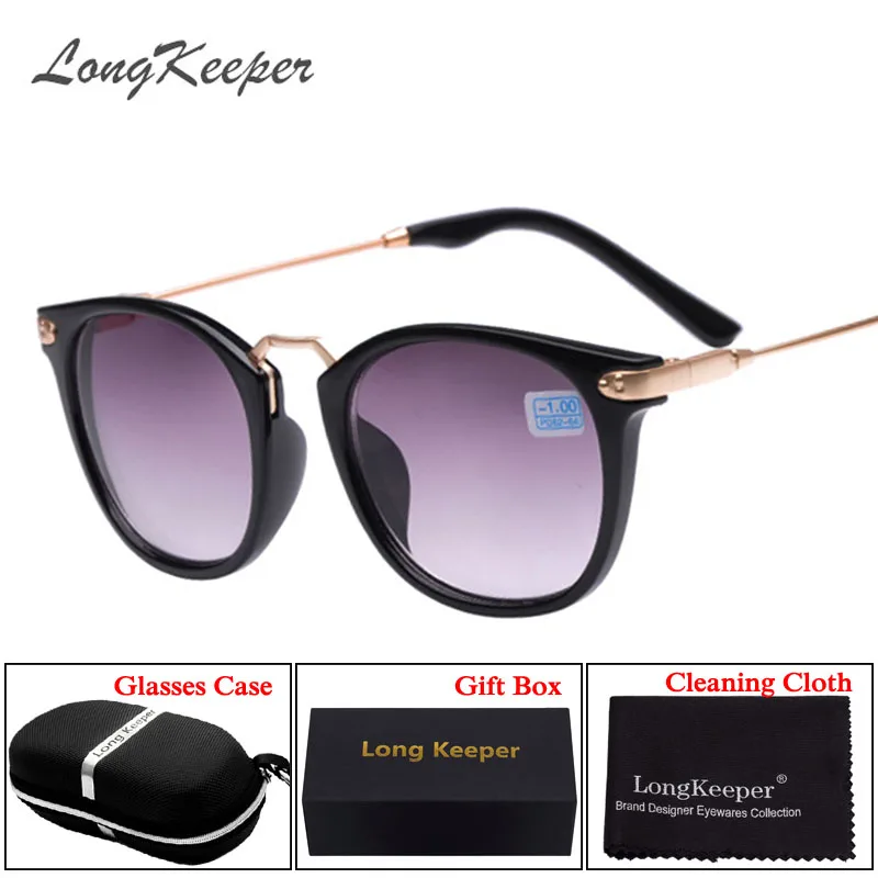 

LongKeeper Finished Goggles Sun Glasses 2 in 1 Fashion Myopia Frame Lens 100-400 Degrees Sunglasses -1 -1.5 -2 -2.5 -3 -3.5 -4