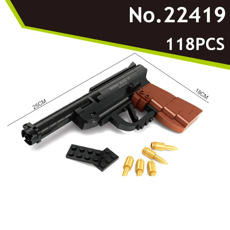 Распродажа с завода Luger P08 пистолет оружие модель оружия 1:1 DIY конструктора