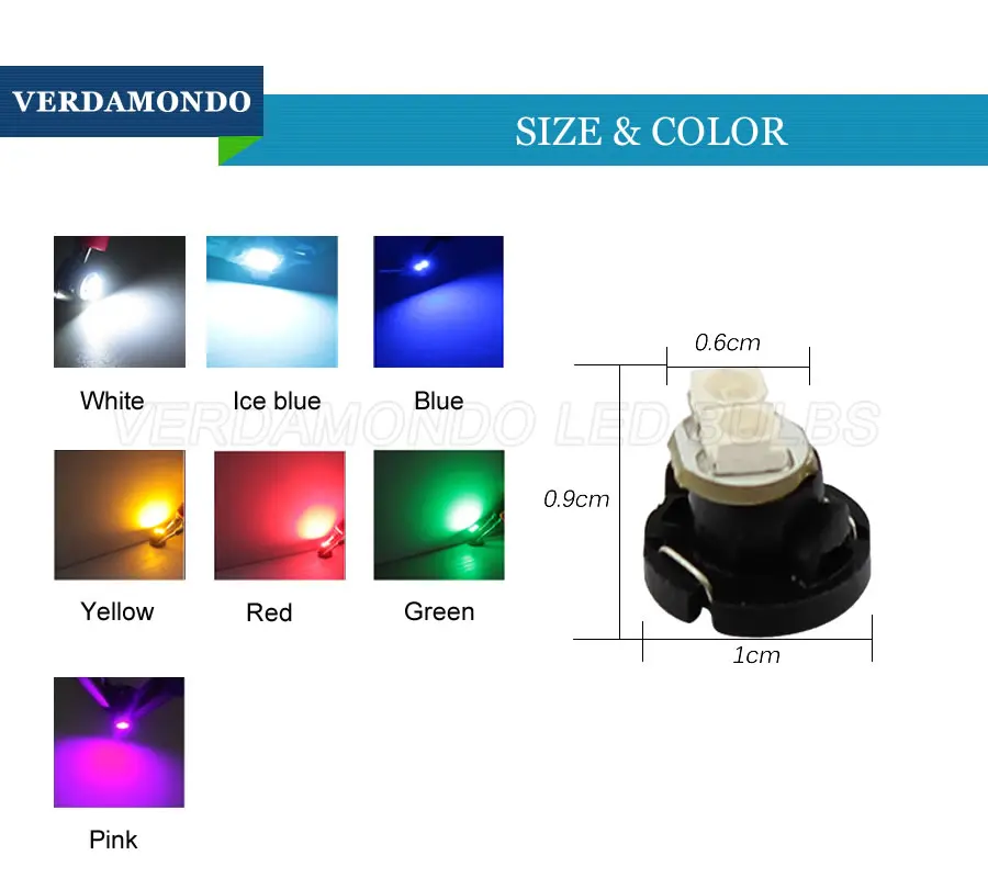 6 шт T4.2 2SMD 1210 3528 Автомобильный светодиодный панель метр Панель светильник лампы