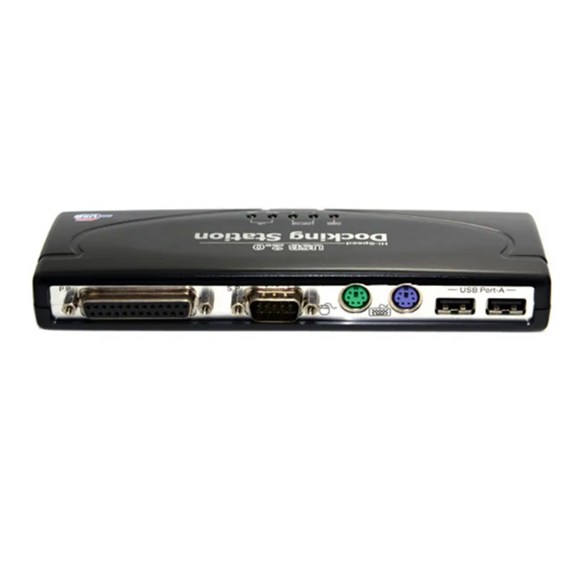 9 в 1 USB 2.0 ПК док-станция с ps2 и параллельный последовательный принтер Порты