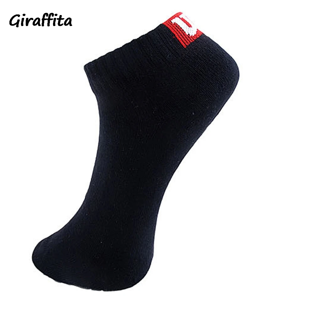 Повседневные мужские носки Giraffita хлопковые лодочки короткие модные дизайнерские