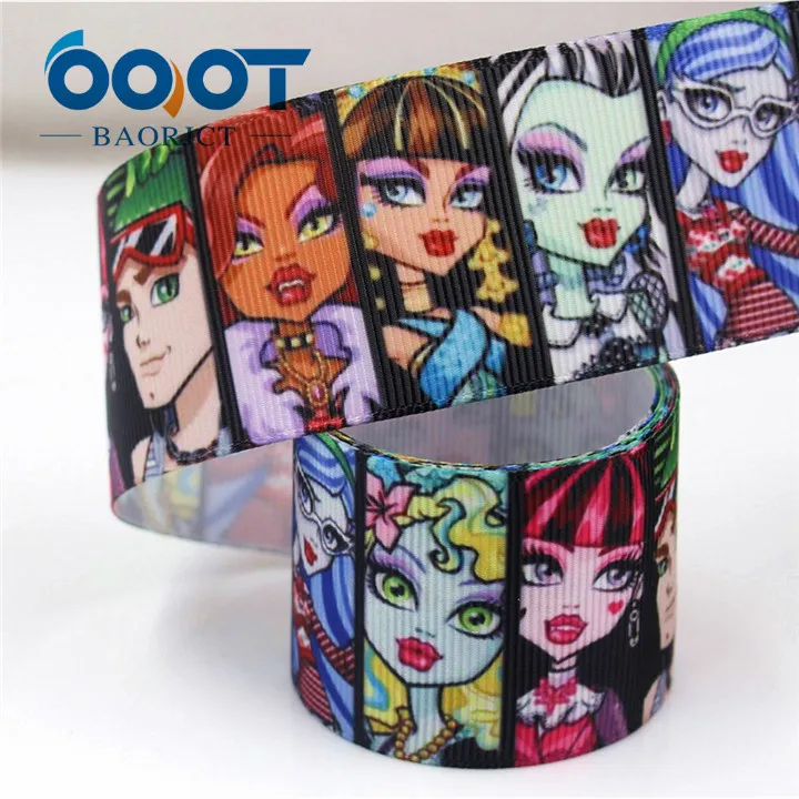 OOOT BAORJCT I-181106-149, 38 мм 10 ярдов мультфильм животных Ленты Термотрансферная печать grosgrain, подарочная упаковка своими руками материалы - Цвет: I-181106-155