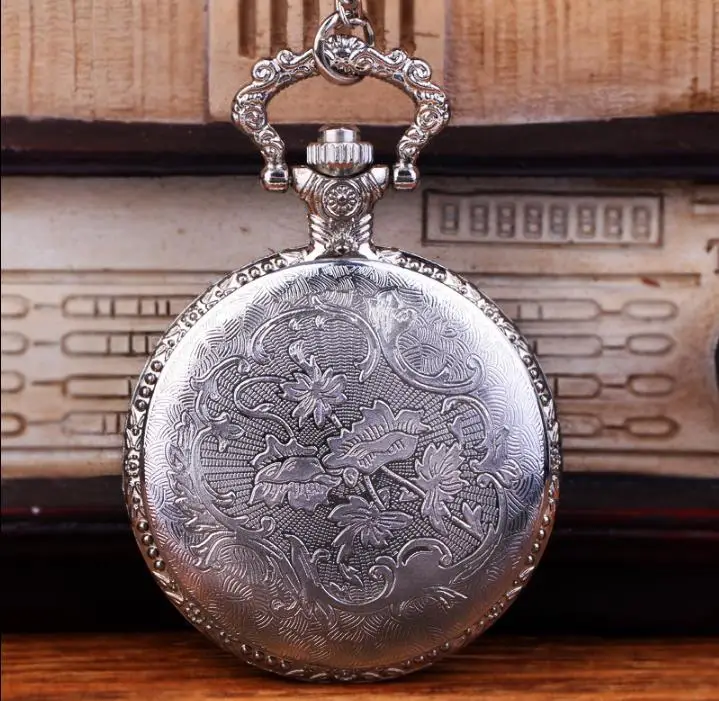 

2020 Best Gifts Steampunk Quartz Watches Fashion Gold Tone Dad Pocket Watch for Father Dady Father's Day Daddy Men's Clock