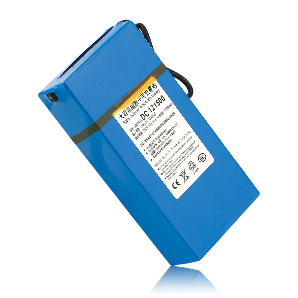 DC12V супер сильный 6000MAH мощный литий-ионный аккумулятор резервного копирования